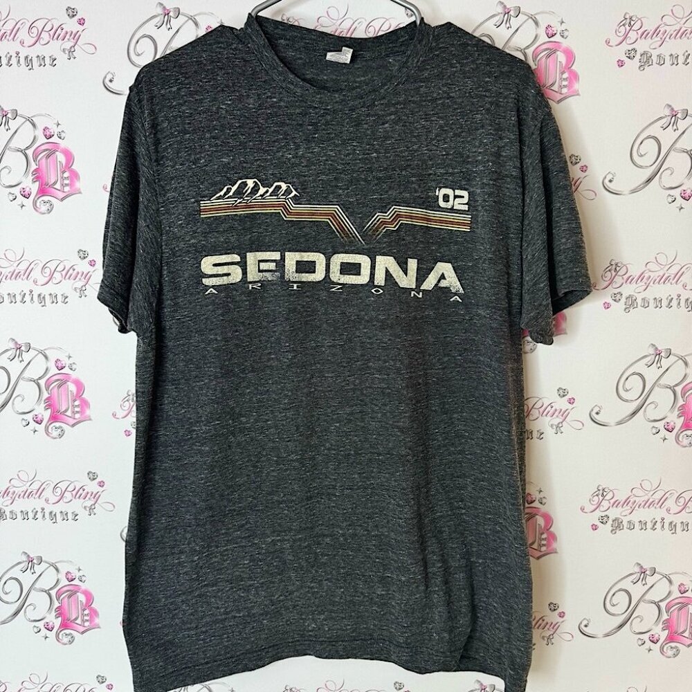 Sedona Arizona Graphic T-Shirt - gray ‘02 tee shirt top travel USA 🇺🇸